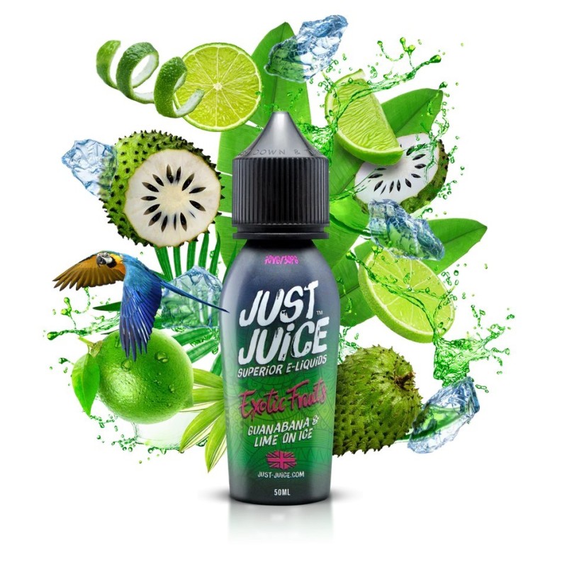 Premix Just Juice 50/60ml - Guanabana & Lime On Ice | EliqVapoteur