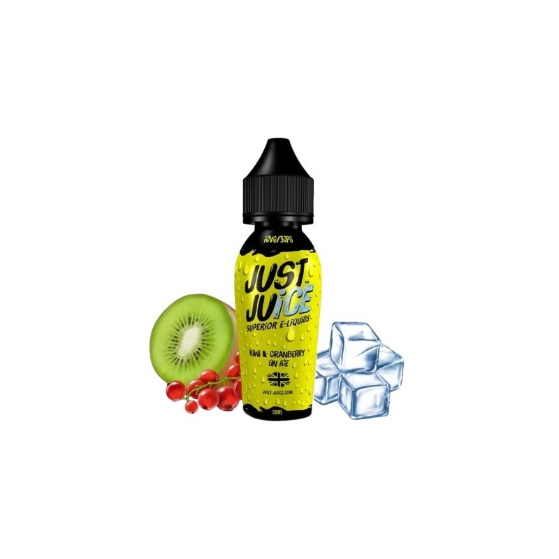 Premix Just Juice 50/60ml - Kiwi & Canneberge Givré | EliqVapoteur