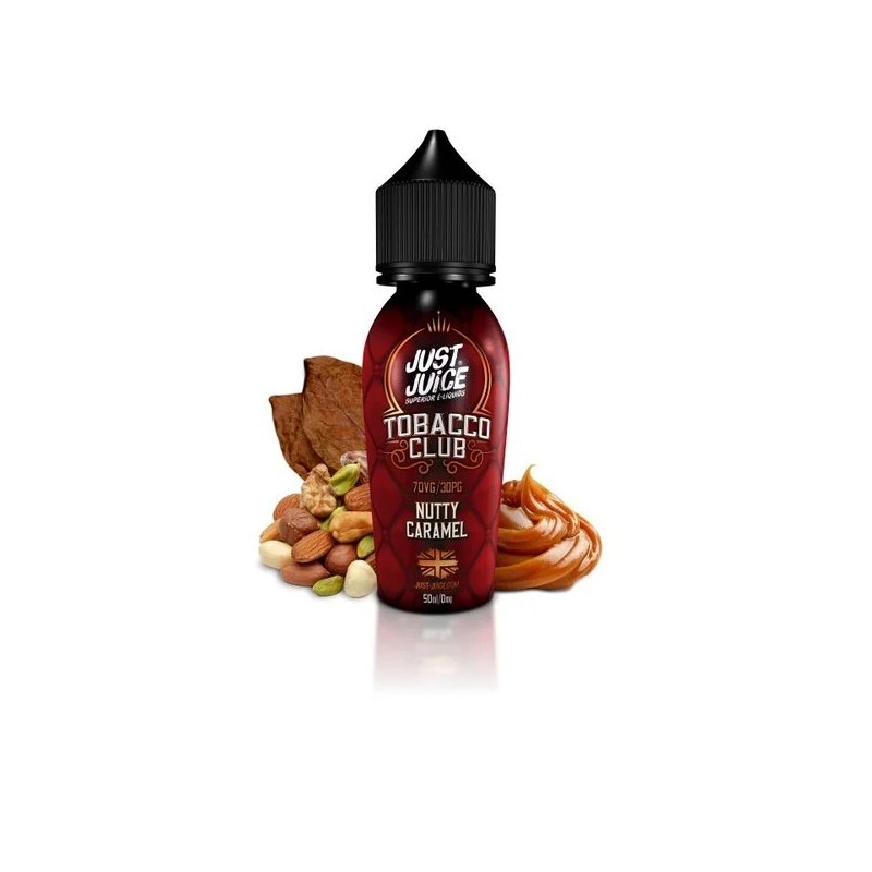 Premix Just Juice 50/60ml - Caramel Tabac aux Noix | EliqVapoteur