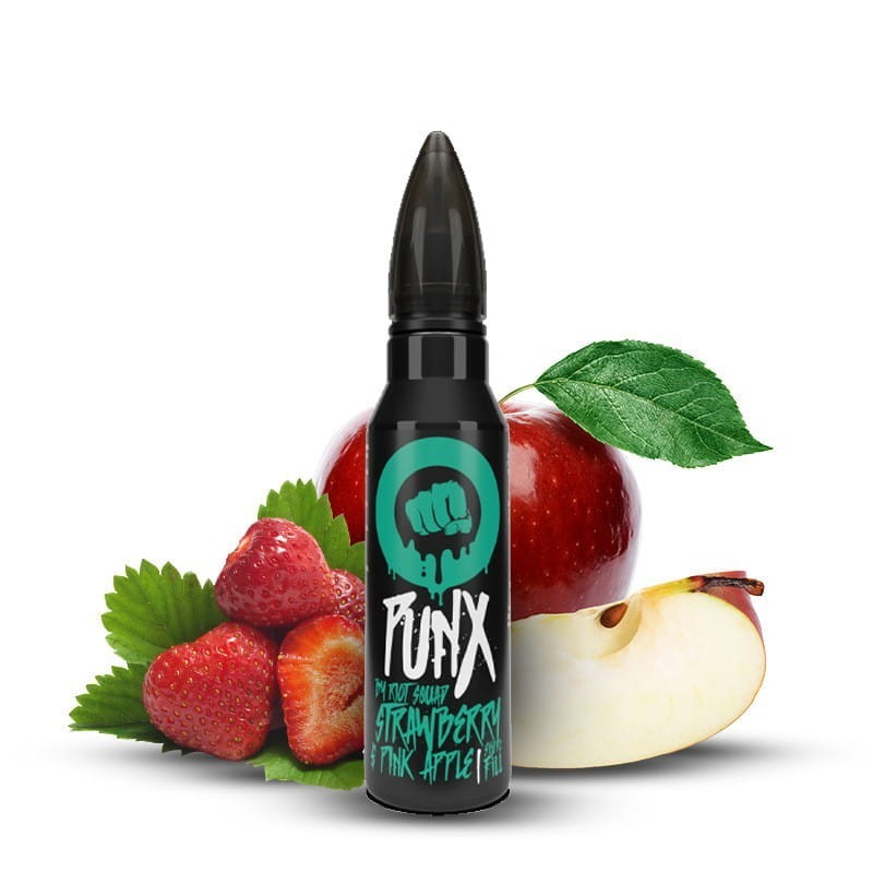 Riot Squad Punx Premix - Strawberry & Pink Apple 50/60ml | EliqVapoteur