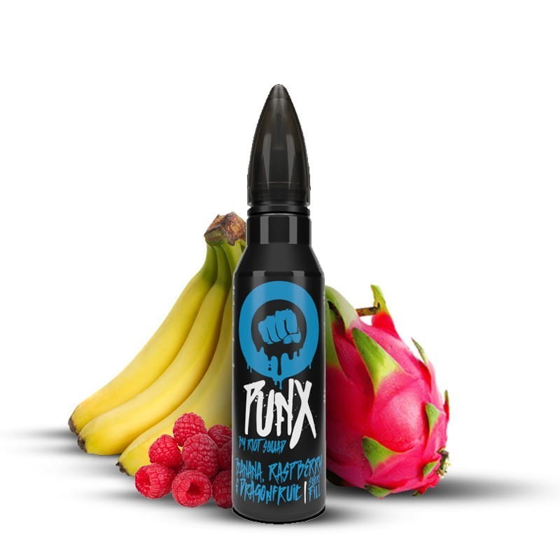 Riot Squad Punx Premix - Banana, Raspberry & Dragonfruit 50/60ml | EliqVapoteur