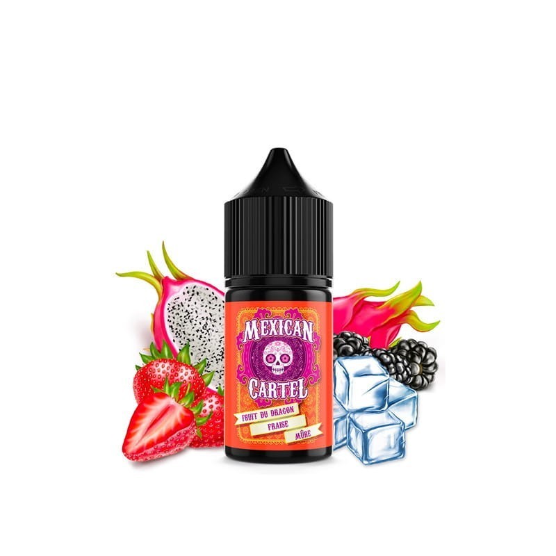 Aromat Mexican Cartel - Fruit du Dragon Fraise Mûre 30ml | Eliq Vapoteur