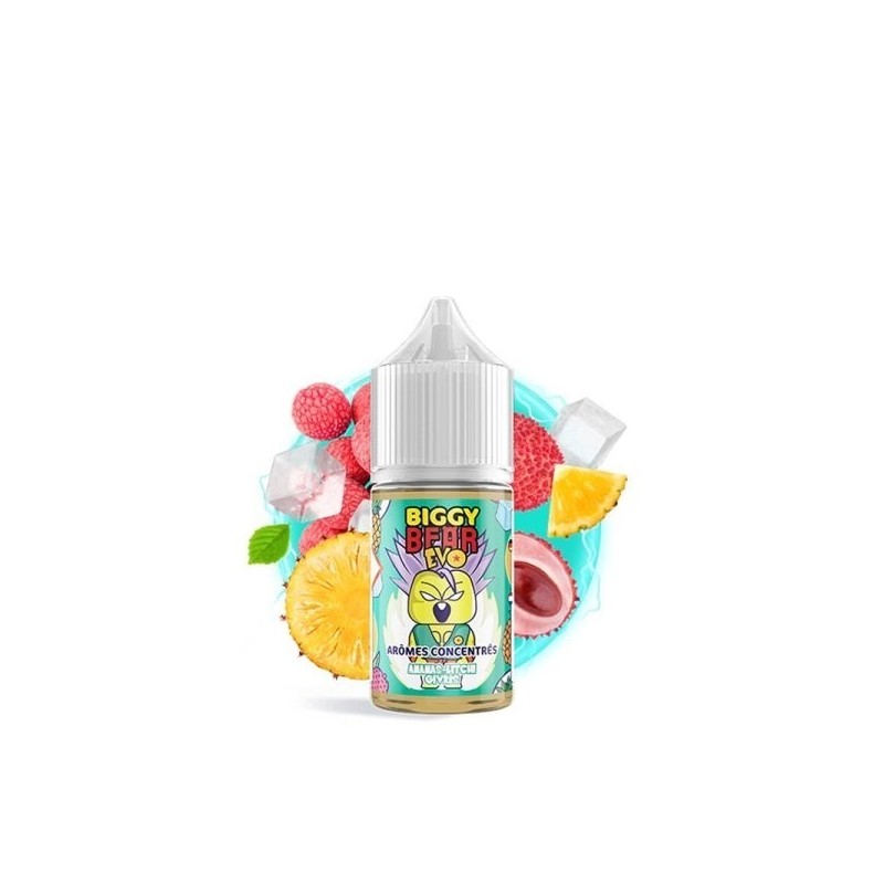 Biggy Bear EVO - Iced Pineapple Lychee Concentrate 30ml | EliqVapoteur