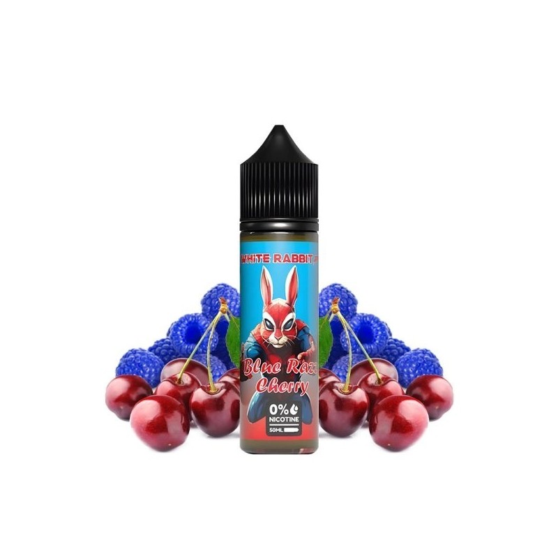 White Rabbit Premix - Blue Razz Cherry 50/60ml | EliqVapoteur