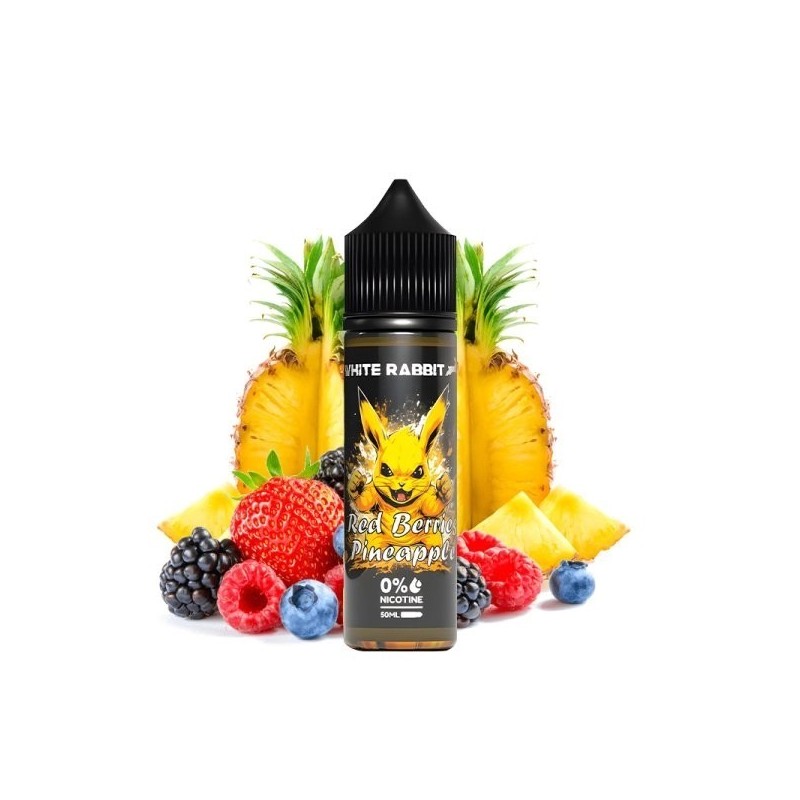 White Rabbit Premix 50/60ml - Red Berries Pineapple | EliqVapoteur