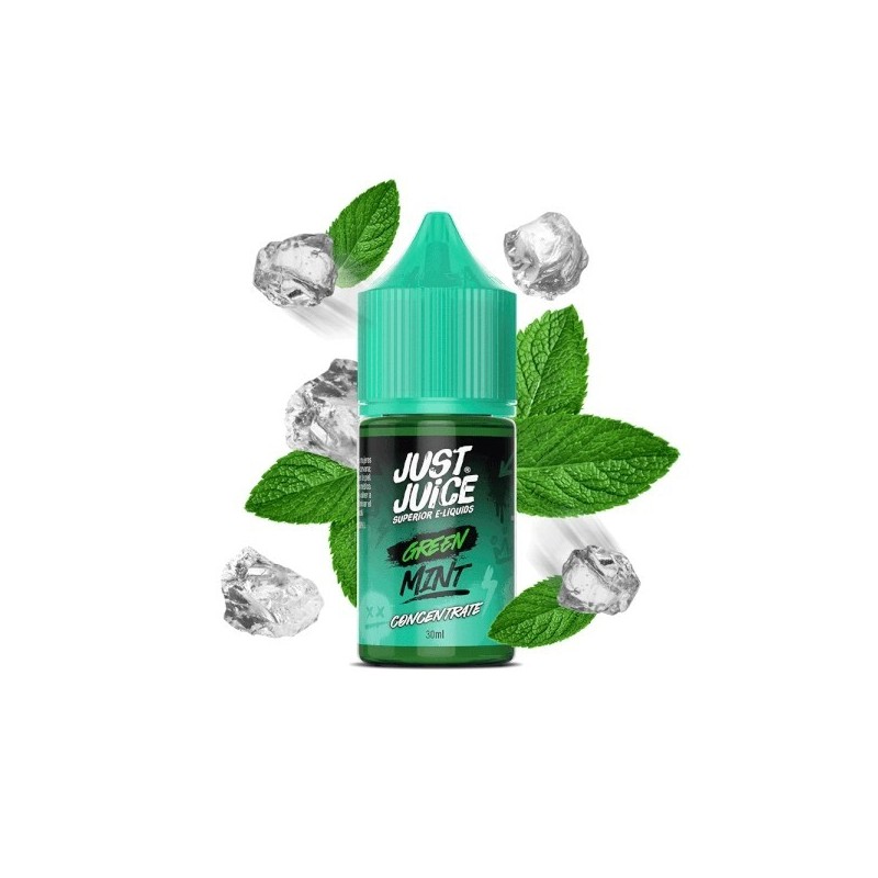 Just Juice Mint Range - Green Mint 30ml Concentrate | EliqVapoteur