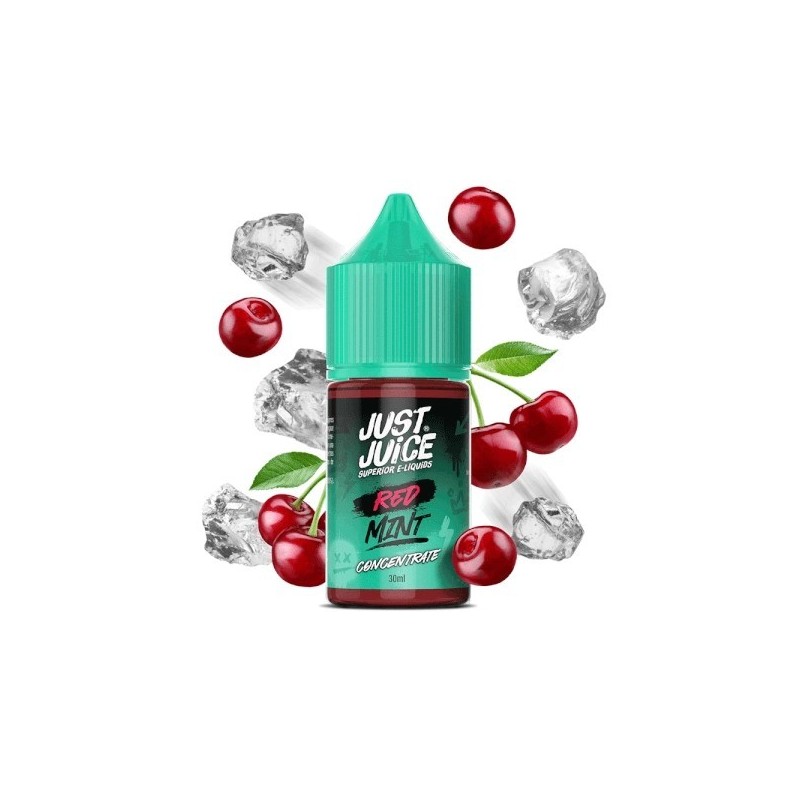 Just Juice Mint Range - Red Mint 30ml Concentrate | EliqVapoteur