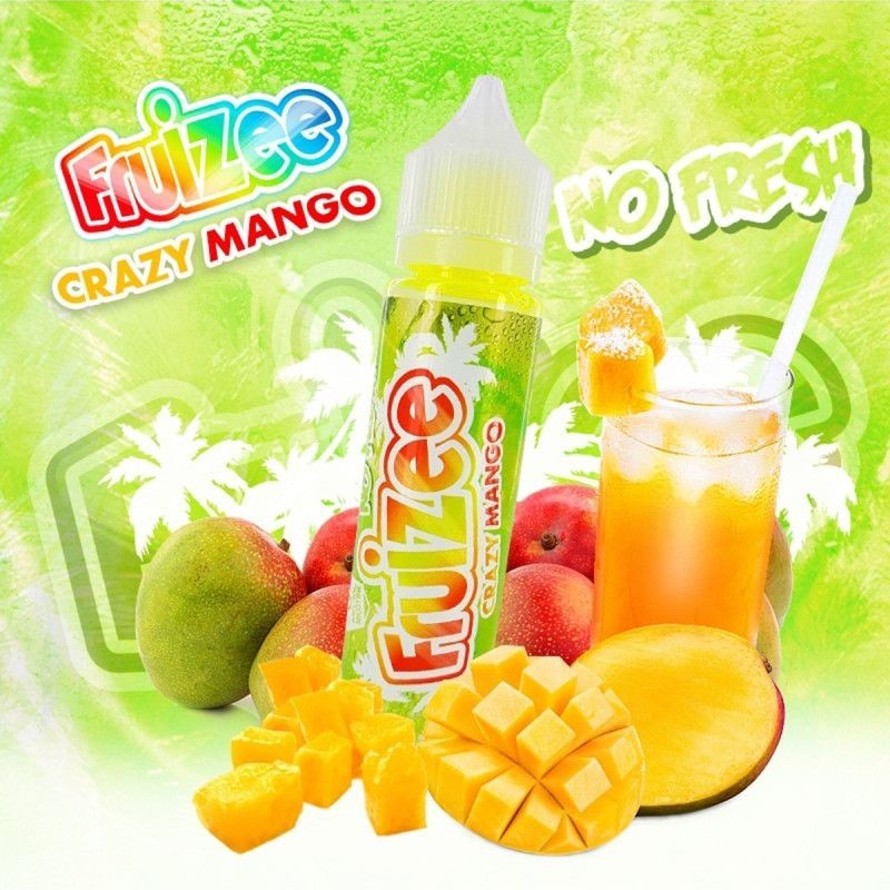 Premix Fruizee No Fresh by Eliquid France 50/75ml - Crazy Mango | Eliq Vapoteur