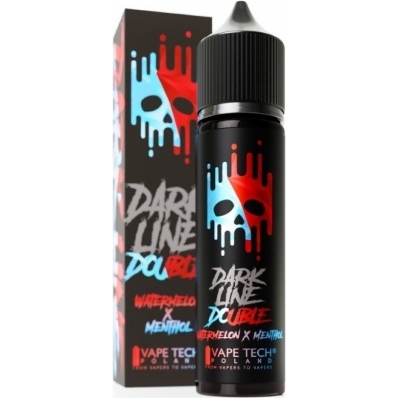 Longfill DARK LINE Double 8/60ml - Pastèque & Menthe | EliqVapoteur