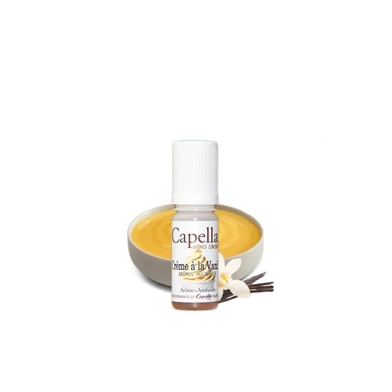 Concentré Capella - Vanilla Custard V2 10ml | EliqVapoteur