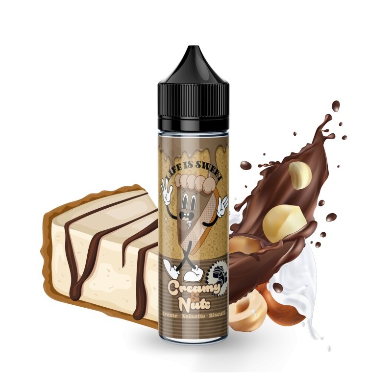 Premix Life is Sweet 50/75ml - Creamy & Nuts | Eliq Vapoteur