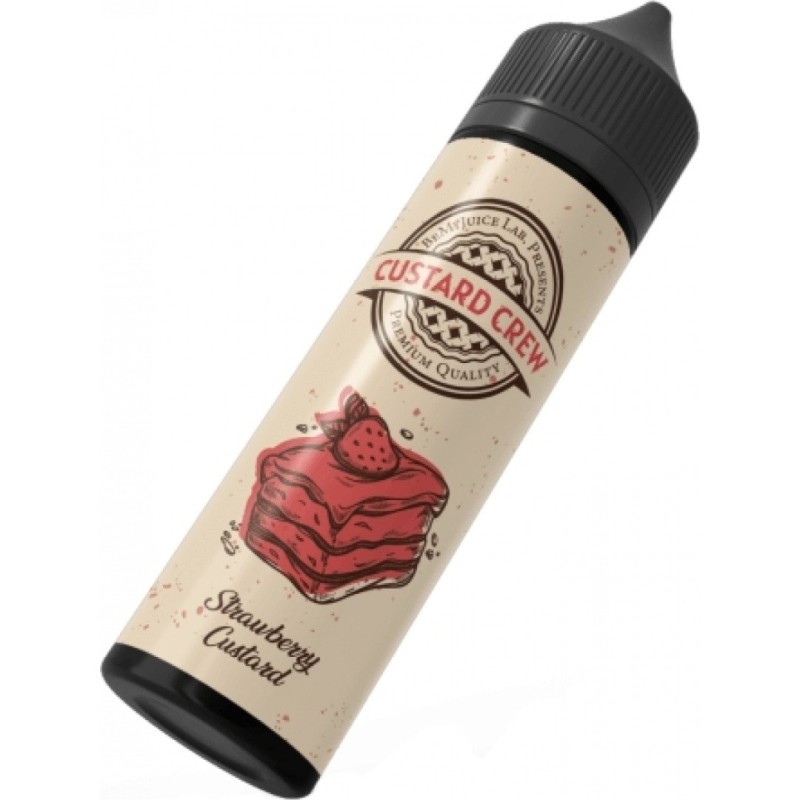 Custard Crew Longfill 10/60ml - Strawberry Custard | EliqVapoteur