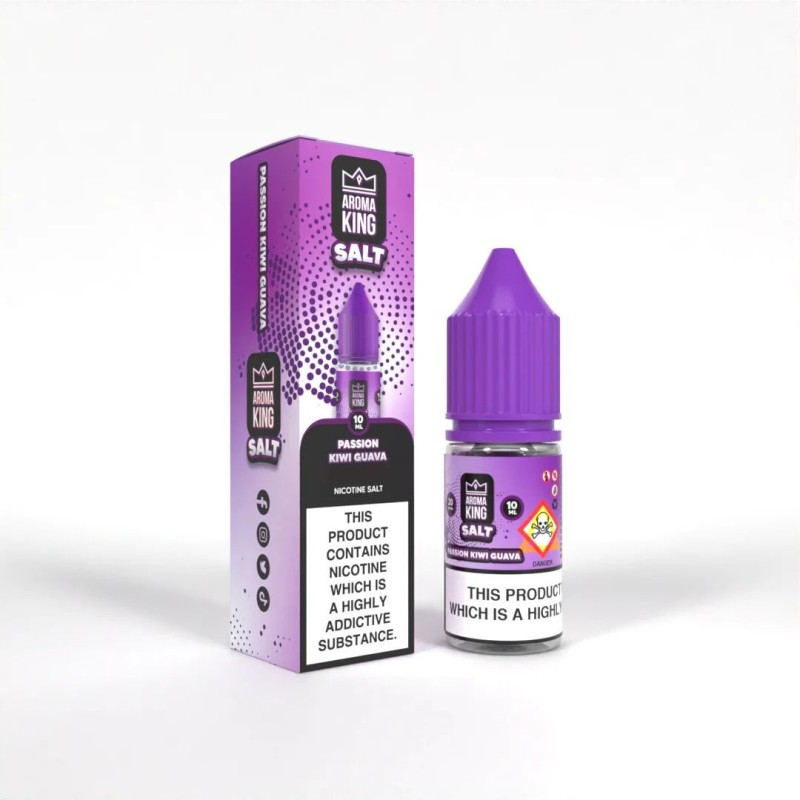 Liquid Aroma King Nic Salt 10ml - Passion Kiwi Guava 20mg | Eliq Vapoteur