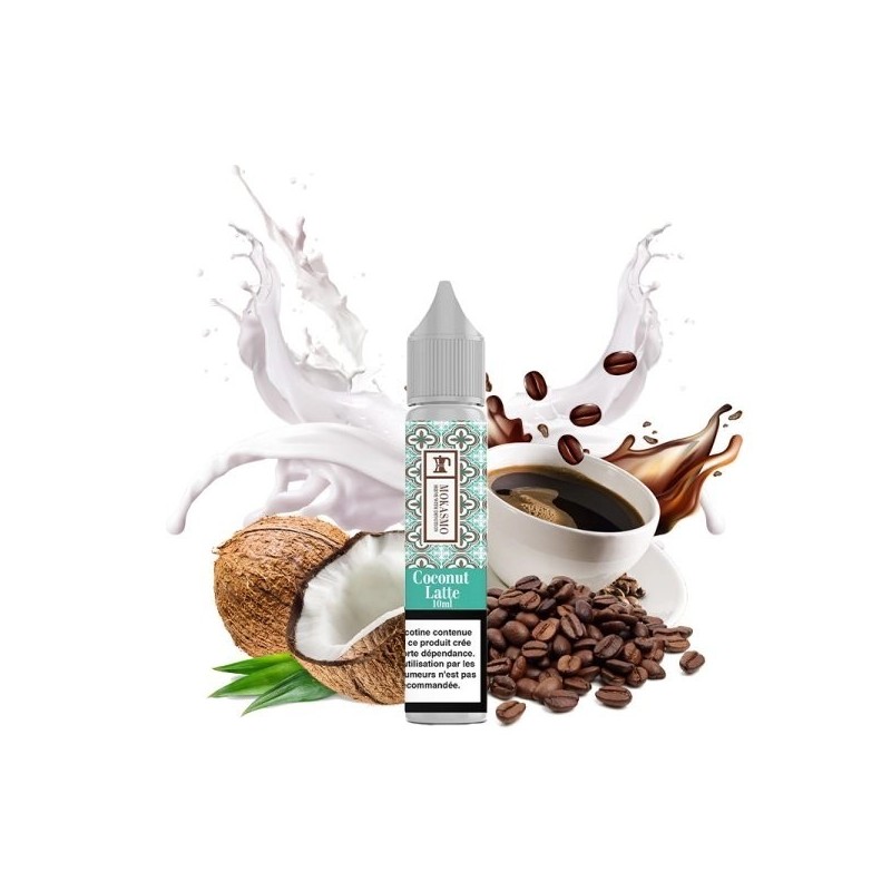 E-liquide Aisu Mokasmo Salt 10ml - Coconut Latte 20mg | EliqVapoteur