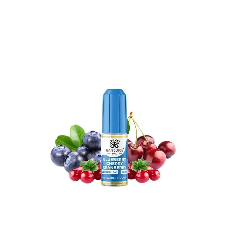 Bar Juice 5000 10ml - Myrtille Cerise Canneberge 20mg | EliqVapoteur