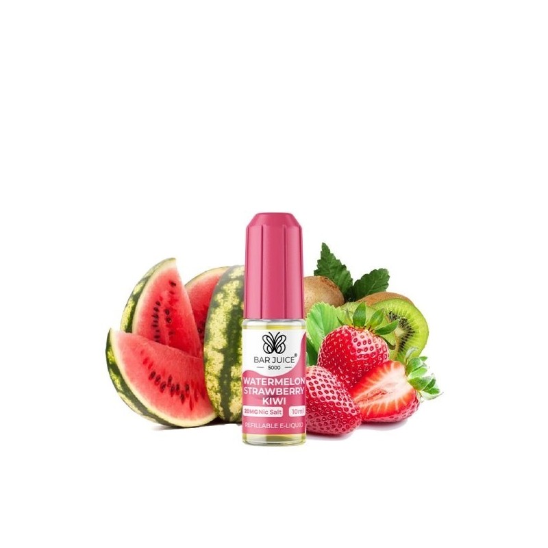 Liquid Bar Juice 5000 10ml - Watermelon Strawberry Kiwi 20mg | Eliq Vapoteur