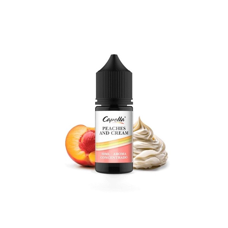 Capella Concentrate - Peaches And Cream 30ml | EliqVapoteur
