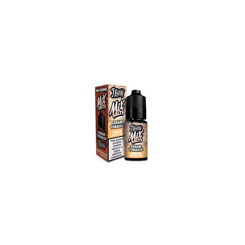 Liquid Doozy Mix Salts 10ml - Cream Tobacco 20mg | Eliq Vapoteur