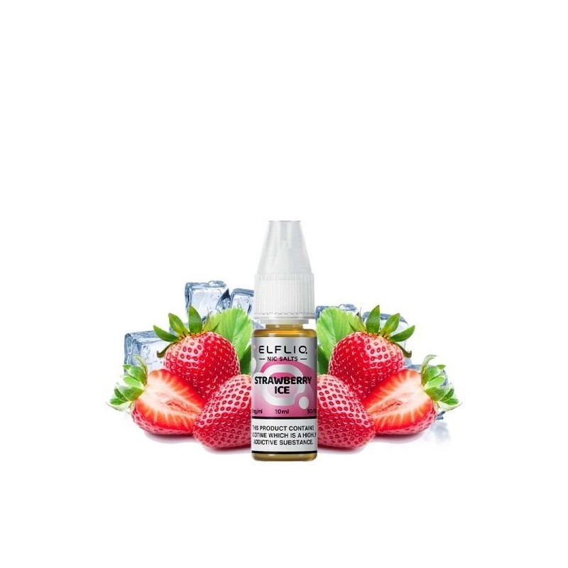 Liquid Elfbar Elfliq Salt 10ml - Fraise Glacée 20mg | Eliq Vapoteur