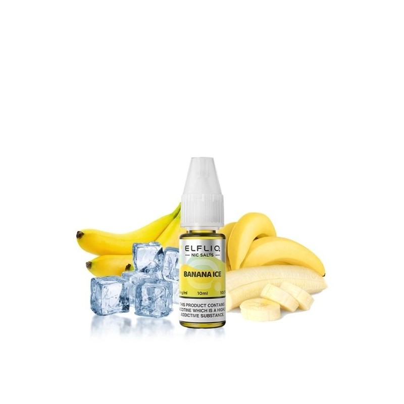Elfbar Elfliq Salt E-liquid 10ml - Banana Ice 20mg | EliqVapoteur
