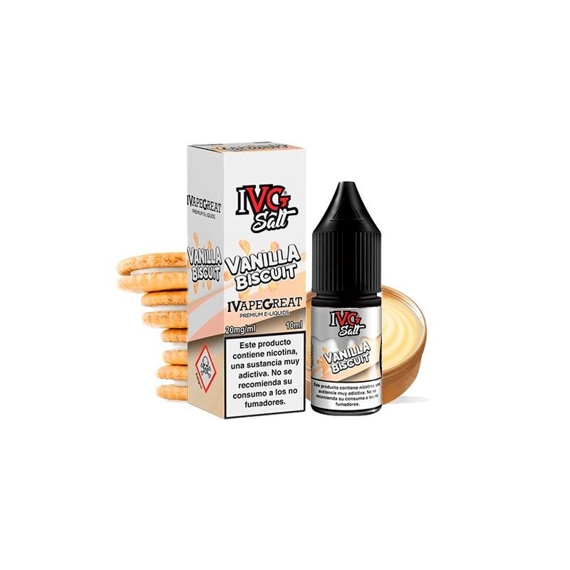 E-liquide IVG Salt 20mg/ml - Biscuit à la Vanille | EliqVapoteur