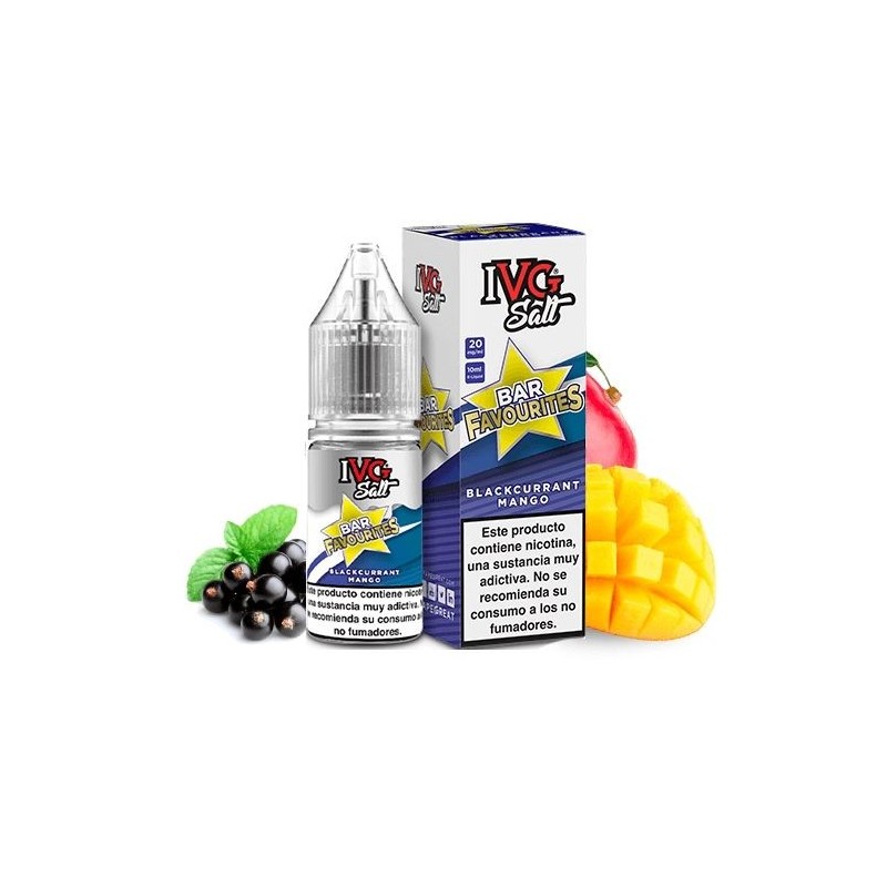 IVG Favourite Bar Salts 10ml - Blackcurrant Mango 20mg | EliqVapoteur