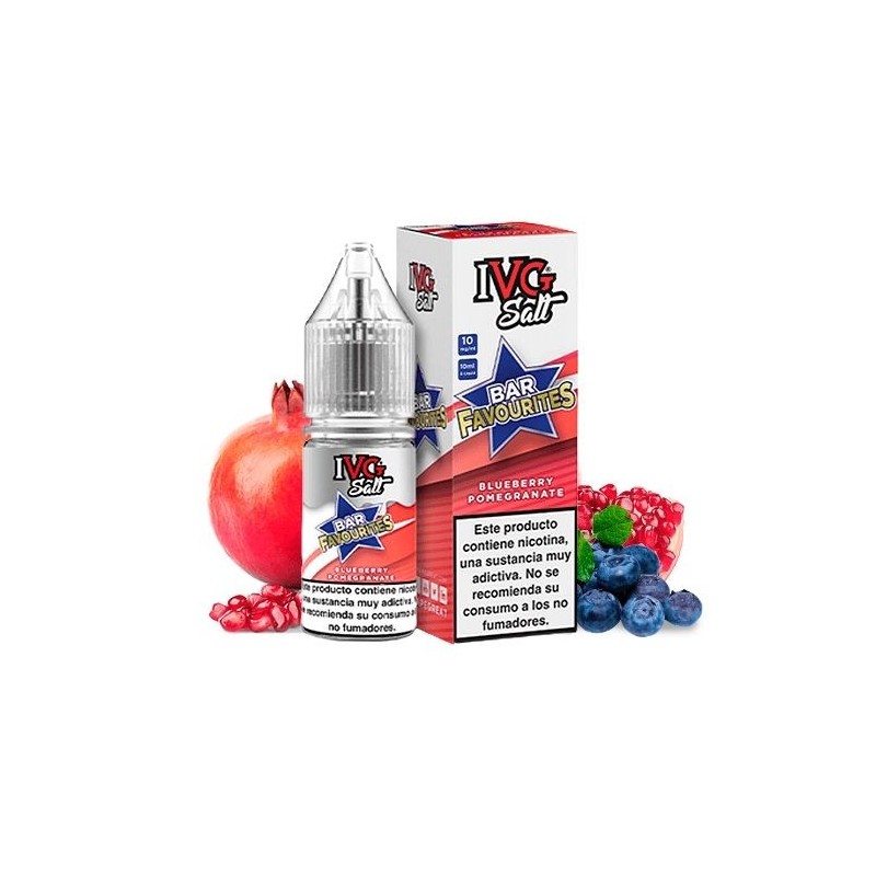 E-liquide IVG Favourite Bar Salts 10ml - Myrtille Grenade 20mg | EliqVapoteur