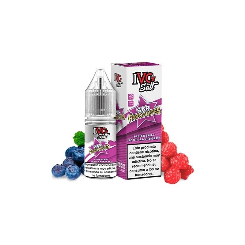 IVG Favourite Bar Salts 10ml - Blueberry Sour Raspberry 20mg | EliqVapoteur