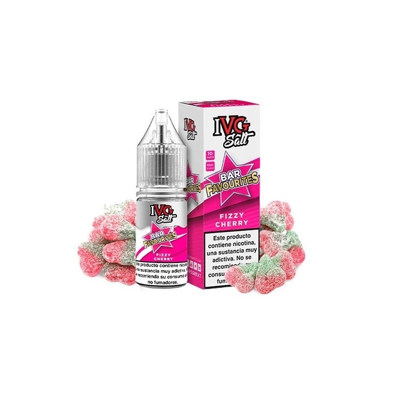 E-liquide IVG Favourite Bar Salts 10ml - Cerise Pétillante 20mg | EliqVapoteur