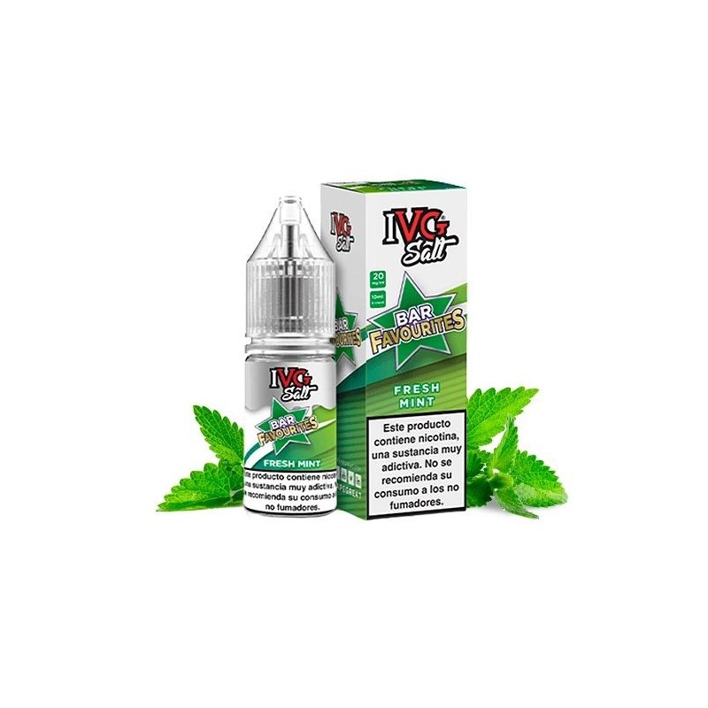 E-liquide IVG Favourite Bar Salts 10ml - Menthe Fraîche 20mg | EliqVapoteur