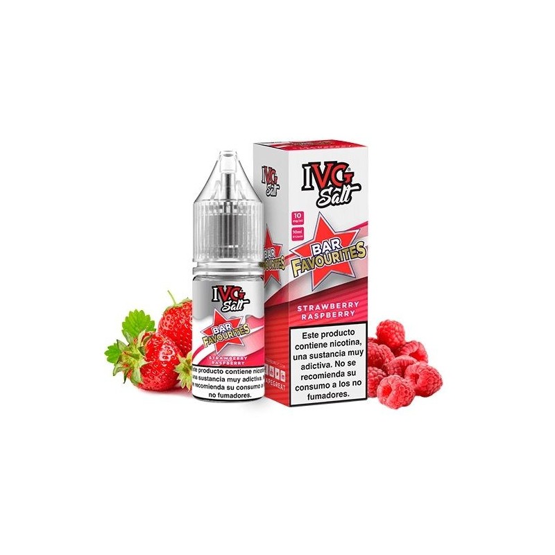 E-liquide IVG Favourite Bar Salts 10ml - Fraise Framboise 20mg | EliqVapoteur