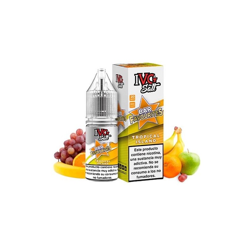 Liquid IVG Favourite Bar Salts 10ml - Tropical Island 20mg | Eliq Vapoteur