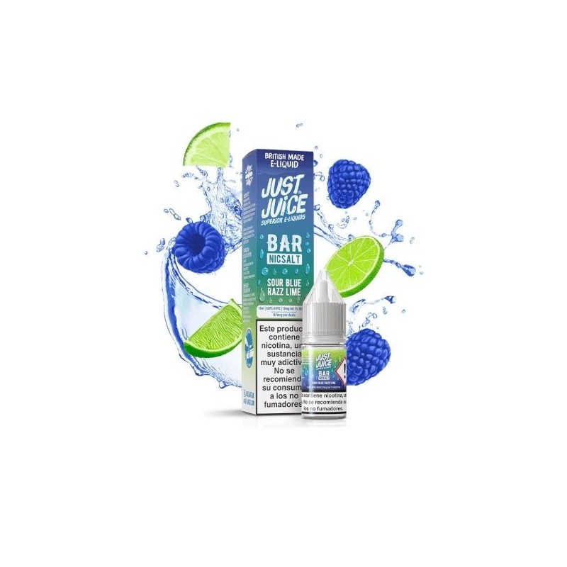Just Juice Bar Salt 10ml - Sour Blue Razz Lime 20mg | EliqVapoteur