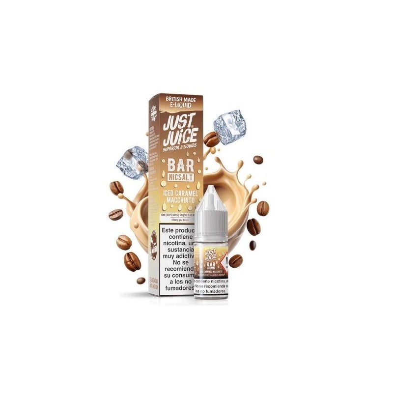 E-liquide Just Juice Bar Salt 10ml - Macchiato Glacé 20mg | EliqVapoteur