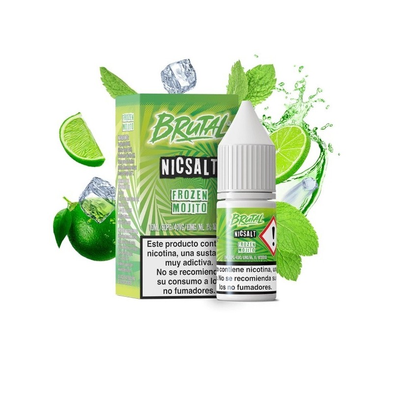 E-liquide Just Juice Brutal Salts 10ml - Mojito Glacé 20mg | EliqVapoteur