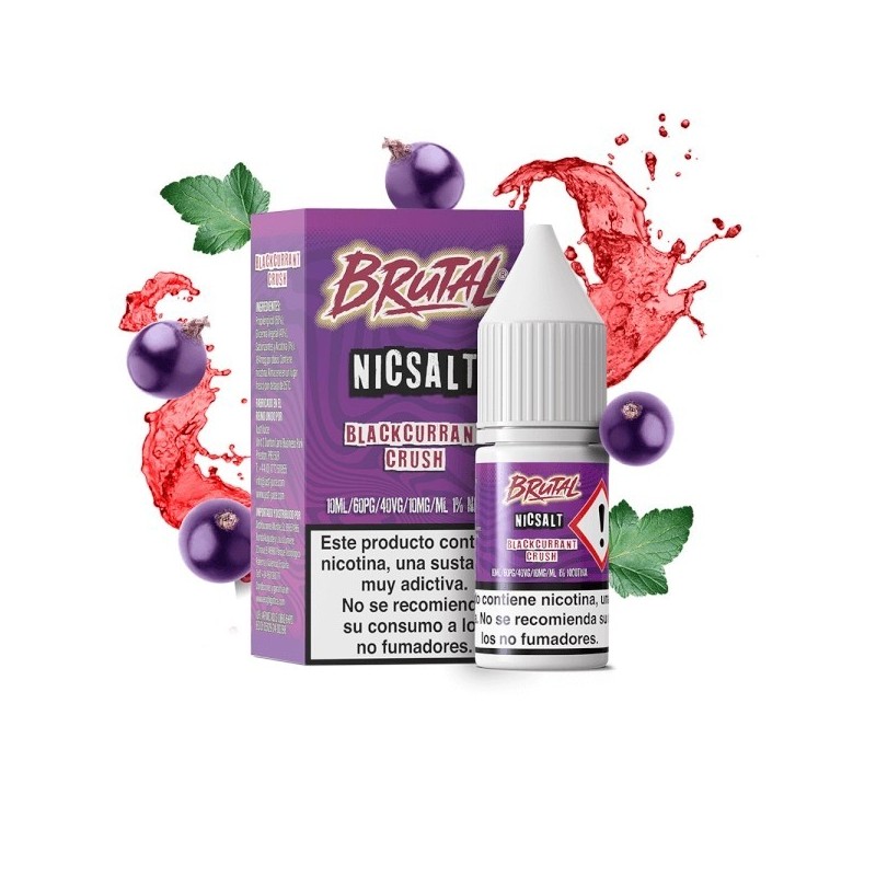 E-liquide Just Juice Brutal Salts 10ml - Blackcurrant Crush 20mg | EliqVapoteur