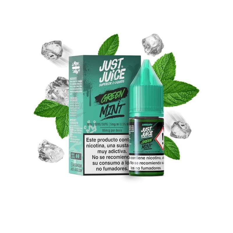 E-liquide Just Juice Gamme Menthe 10ml - Vert 20mg | EliqVapoteur
