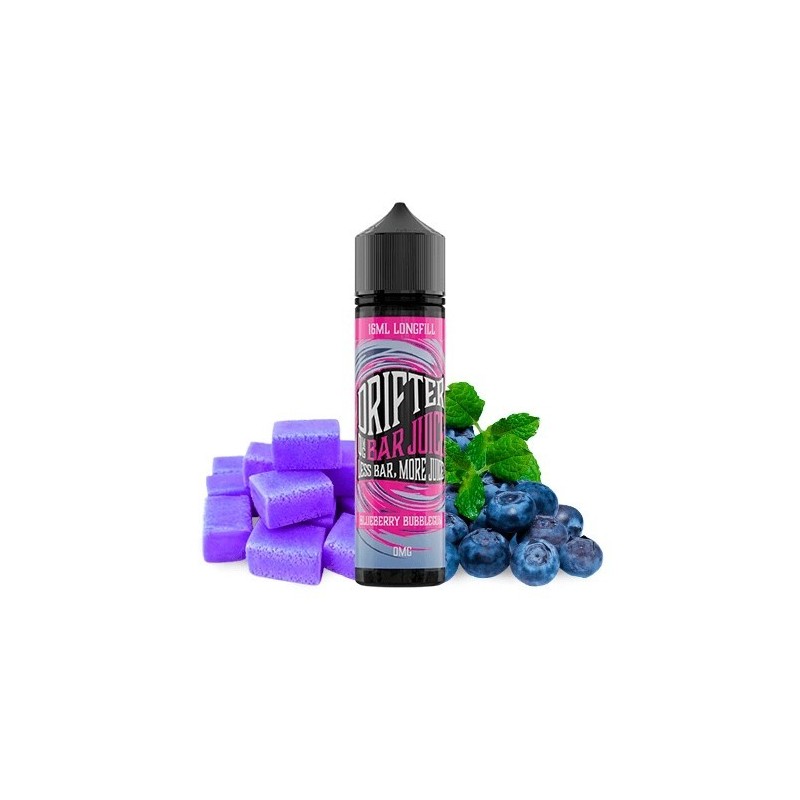 Longfill Drifter Bar 16/60ml - Myrtille Bubble-gum | EliqVapoteur