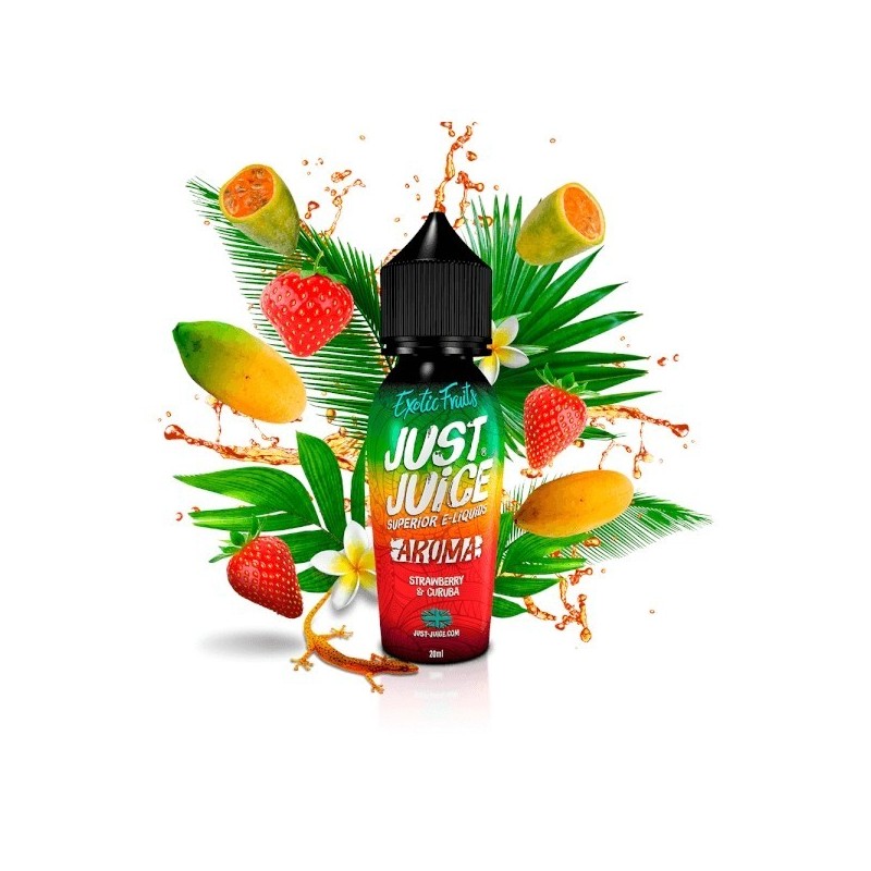 Longfill Just Juice Exotic 20/60ml - Strawberry and Curuba | Eliq Vapoteur