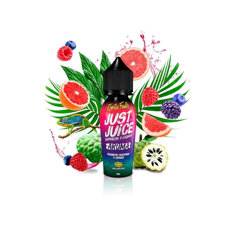 Longfill Just Juice Exotic Fruits 20/60ml - Chérimolier, Pamplemousse et Baies | EliqVapoteur