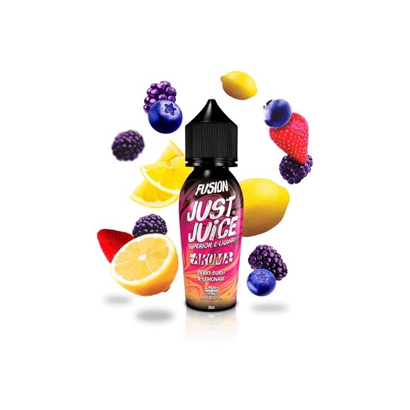 Longfill Just Juice Fusion 20/60ml - Berry Burst and Lemonade | Eliq Vapoteur