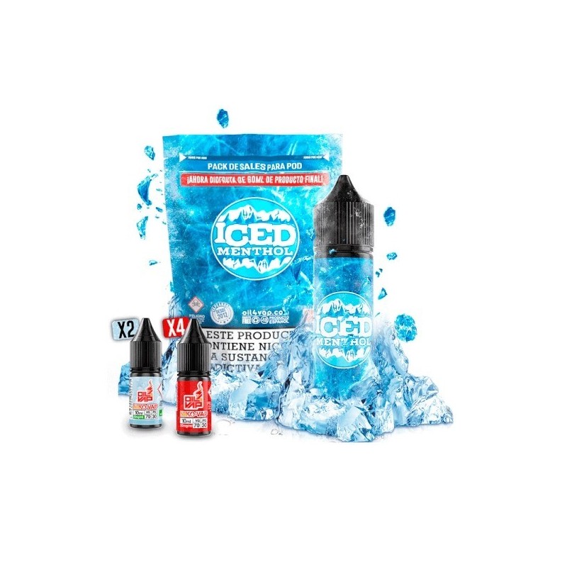 Longfill Oil4vap (Pack) 16/60ml - Menthe Glacée | EliqVapoteur
