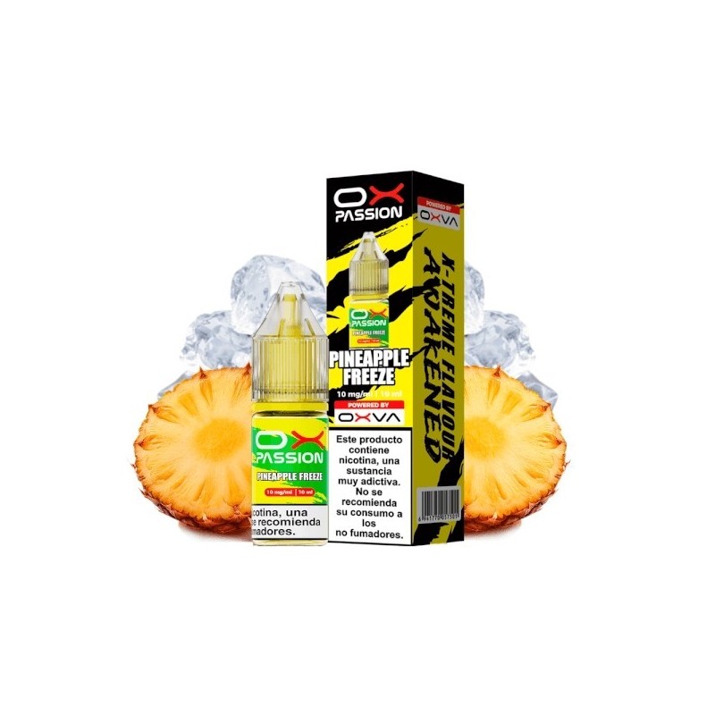 Liquid Oxva OX Passion Salts - Pineapple Freeze 10mg | Eliq Vapoteur