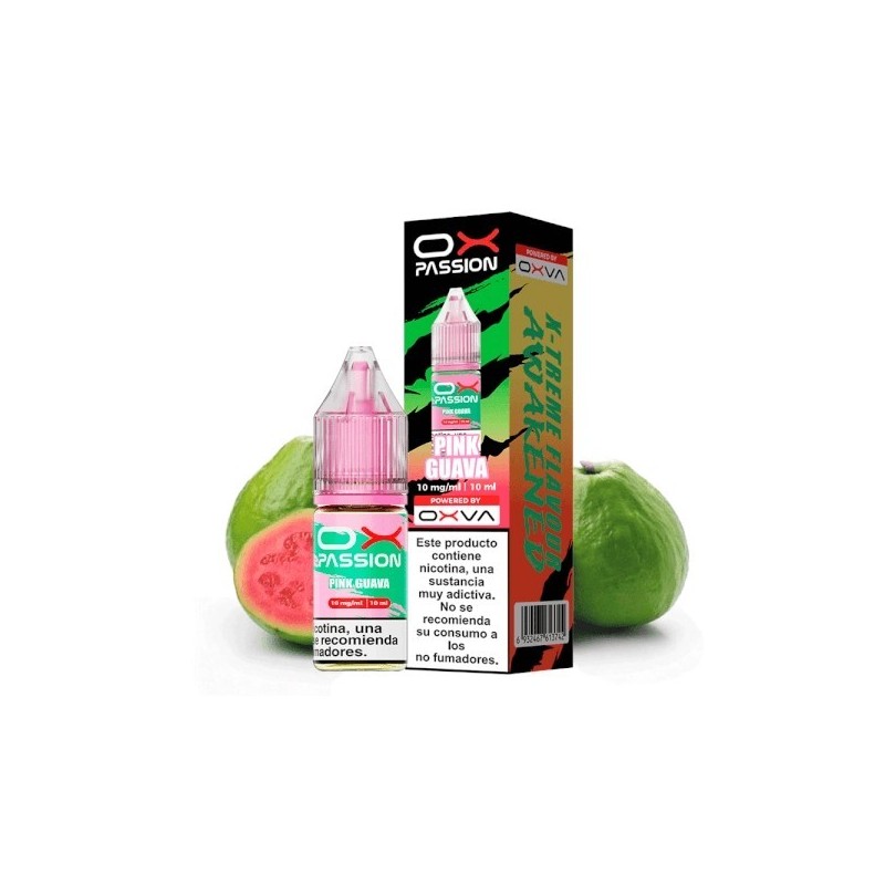 Liquid Oxva OX Passion Salts - Pink Guava 10mg | Eliq Vapoteur