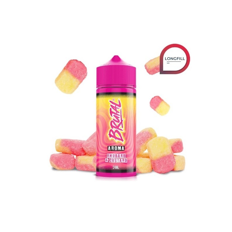 Longfill Brutal Drinks By Just Juice 24/120ml - Rhubarb & Custard | EliqVapoteur