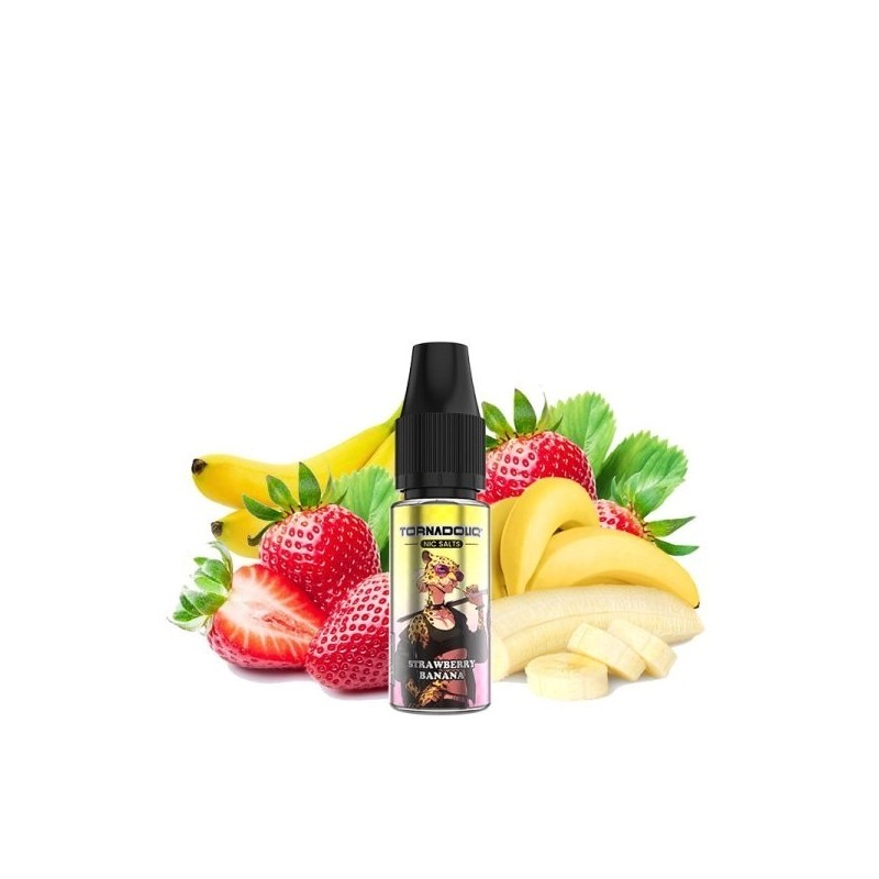 E-liquide Tornado Salt 10ml - Fraise Banane 20mg | EliqVapoteur