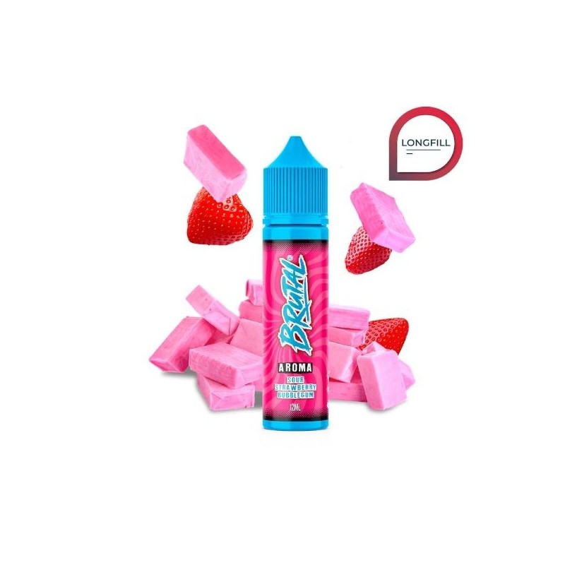 Longfill Brutal Drinks By Just Juice 12/60ml - Fraise Bubble-gum Acidulé | EliqVapoteur