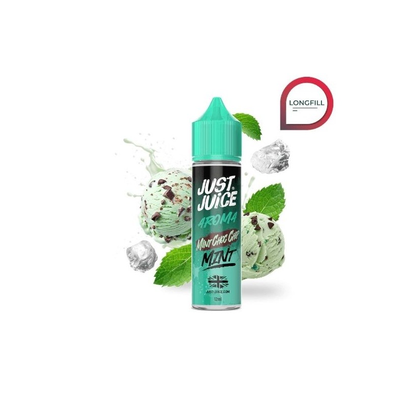 Longfill Just Juice Mint Range 12/60ml - Mint Choco Chip | Eliq Vapoteur
