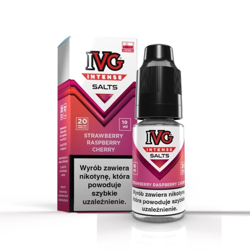 Liquid IVG Intense Salt 10ml - Fraise Framboise Cerise 20mg | Eliq Vapoteur