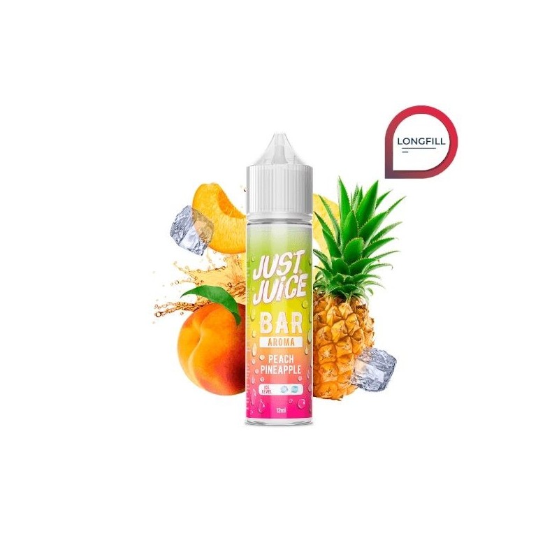 Longfill Just Juice Bar 12/60ml - Pêche Ananas | EliqVapoteur